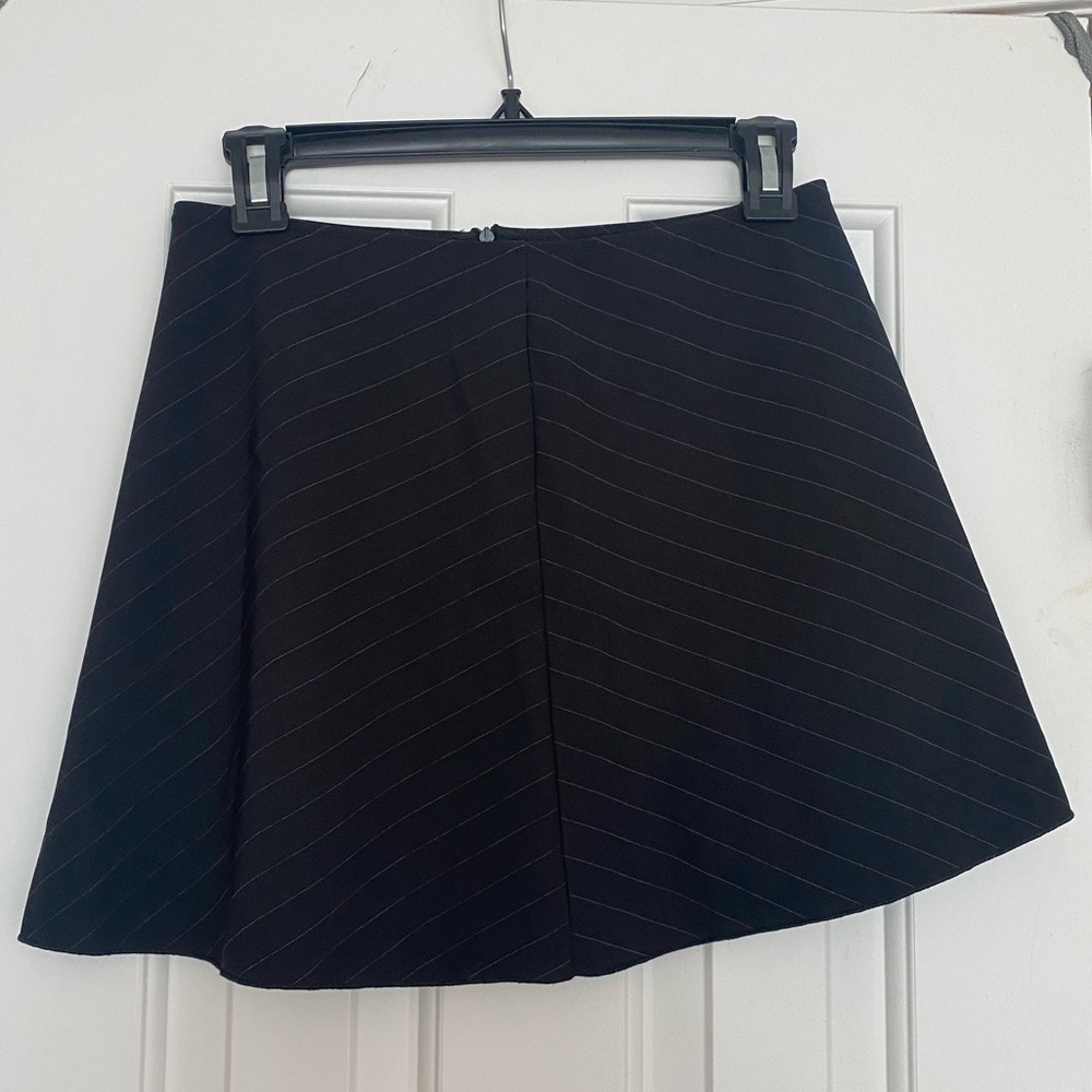 Pinstripe A-Line Skirt